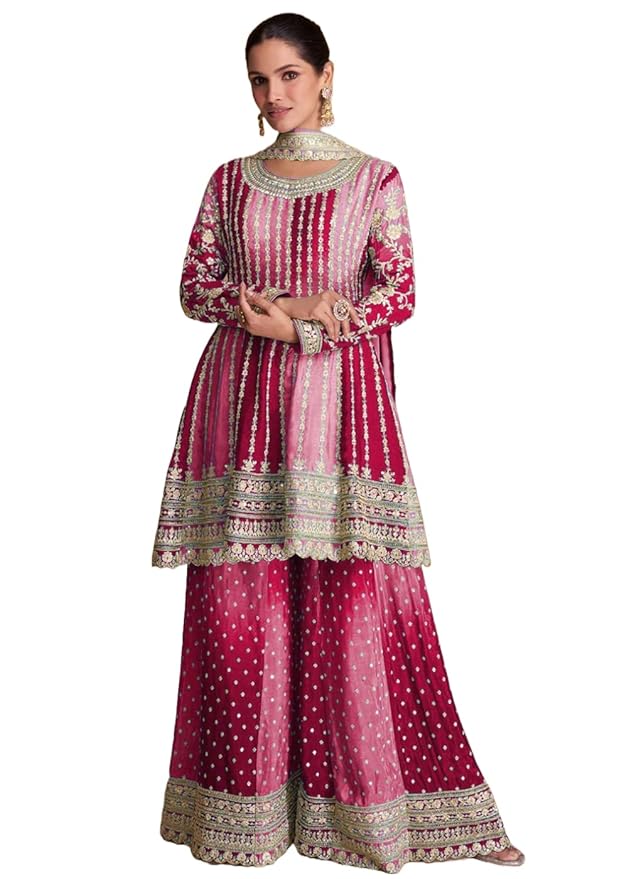 Sharara Suit Set With Dupatta