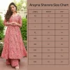 Anarkali suit with Palazzo Pant size and length