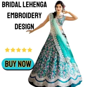 Bridal Lehenga Embroidery Design