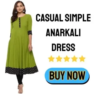 Casual Simple Anarkali Dress