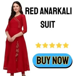 buy red anarkali suit