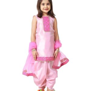 Sashay Boutique Readymade Silk Salwar Suit with Dhoti and Dupatta