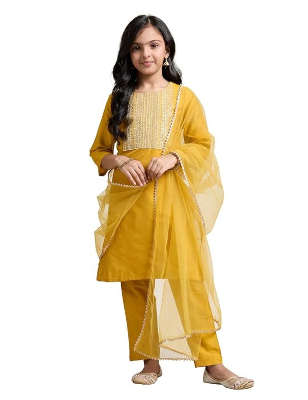 Amazon Brand Symbol Rayon Kurta Set with Dupatta ? Ethnic Wear for Girls