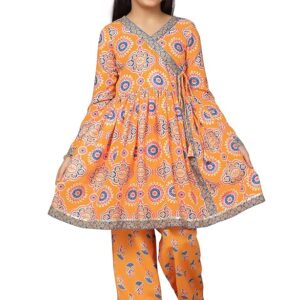 Fashion Dream Girls Cotton Blend Salwar Suit and Sharara Set